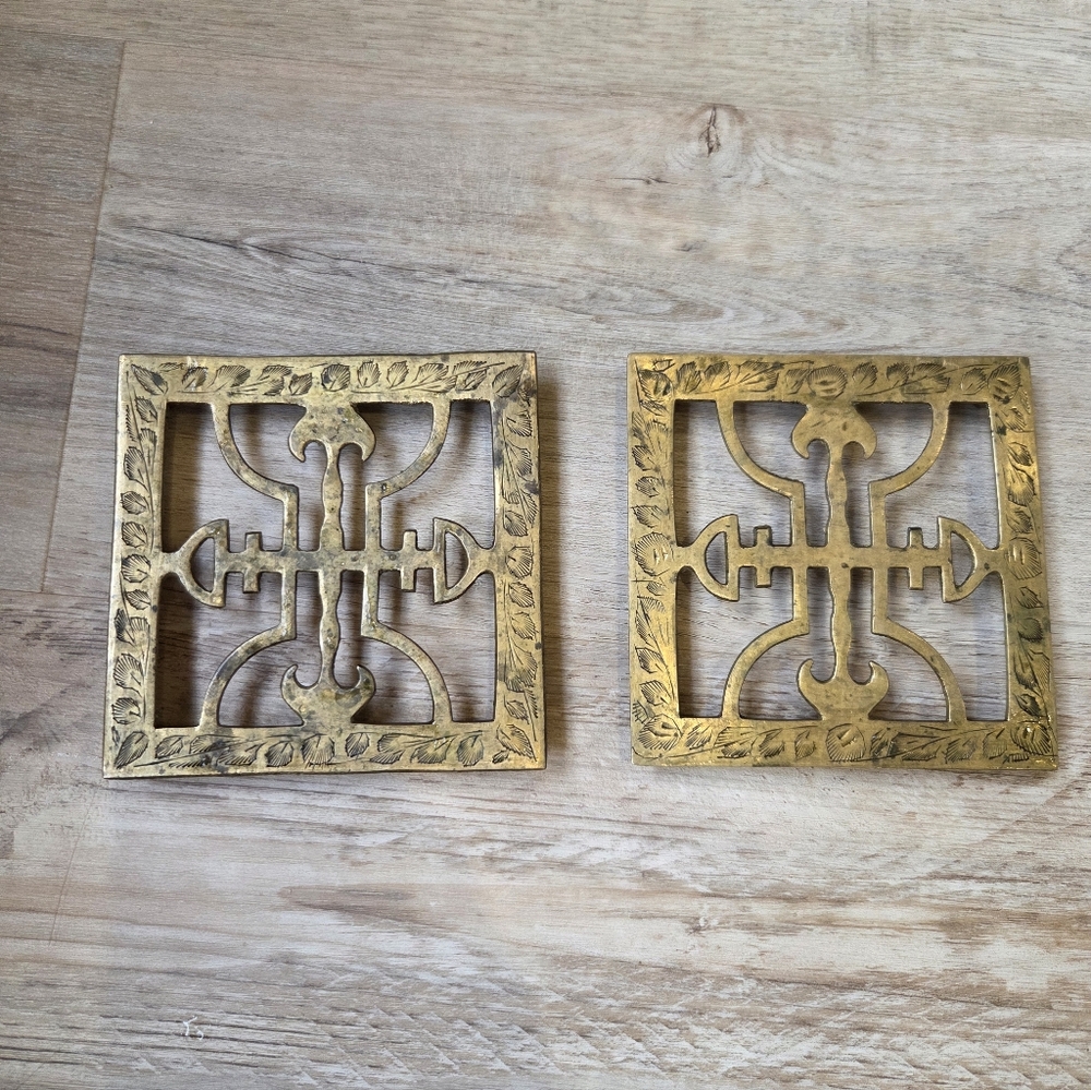 Solid Brass Trivets 4.5 Inch